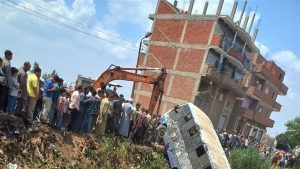 ضحايا حادث انقلاب أتوبيس حضانة في ترعة