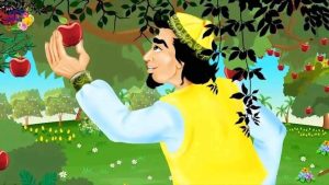 قصة الشاب والتفاحة