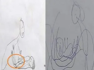 أم تلاحظ ان ابنتها الصغيرة ترسم رسومات فى غرفتها غريبة وبعدها اكتشفت السر الخطير ..!