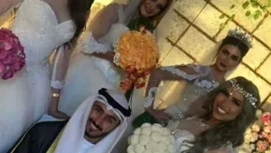 شاب كويتي يتزوج اربعه نساء في ليله واحدة