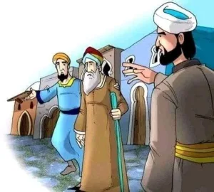 كان هناك رجل صالح له جار يهوdي