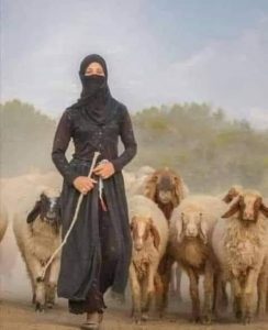 البنت والغنم