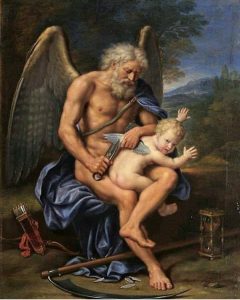Cronos corta las alas a cupido: ¿Qué significa esta pintura?