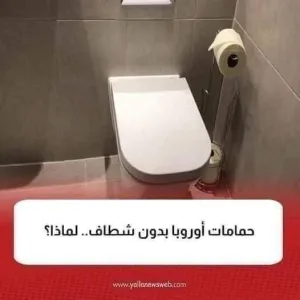 ليه حمامات أوروبا بدون شطاف؟