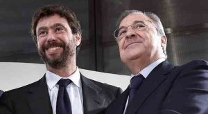 لابورتا يشارك فلورنتينو بيريز وأنييلي رئيس يوفنتوس في مؤامـ،ـرة ضد برشلونة