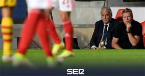 التوتر بلغ حد الذروة بعد صدام كومان مع أحد الأبقار المقـ،ـدسة في برشلونة