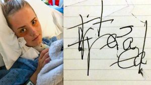 Woman was "dead" for 27 minutes, but as soon as she woke up she scribbled a spine-chilling message…