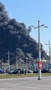 حريق هائل في كارفور الإسكندرية