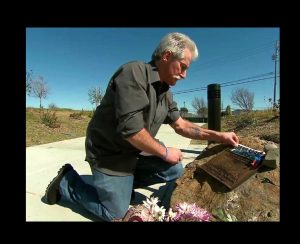 A father who lost his son in a vehicle accident has dedicated a particular spot to his memory along a lonely road.