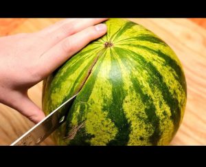 She believed that a watermelon would be cooling given how hot it was outside, but she was astonished by what she discovered inside the melon.