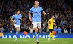 هدف ايرلينج هالاند الرائع امام برايتون