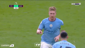 هدف دي بروين الاسطوري