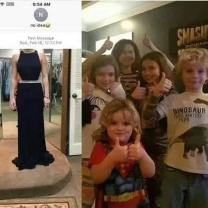 فتاة التقطت صورة لفستانها الجديد