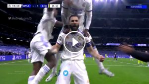 هدف بنزيما الثاني في مرمى تشيلسي