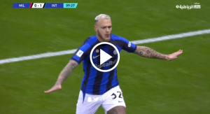 هدف انتر الاول الرائع في شباك ميلان