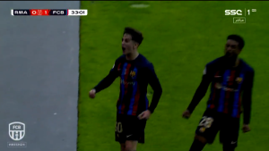 هدف برشلونة الاول امام الريال