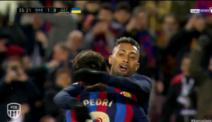 هدف برشلونة الاول