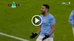 هدف محرز الاول