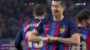 هدف برشلونة الثاني امام قادش