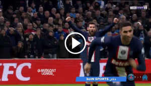 فرحة ميسي بهدف راموس