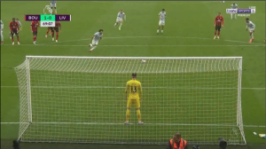 ركلة محمد صلاح العجيبة امام بورنموث