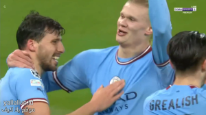 هدف الهاتريك الغريب من هالاند