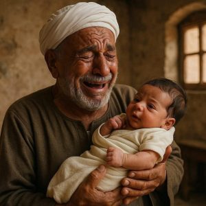 رجل كبير في السن لم يرزق بالأطفال