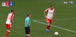 Video: Jamal Musiala's legendary and imaginary goal after a deceptive implementation of a free kick from Harry Kane