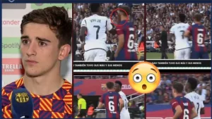 A video that was not captured by television cameras: Vinicius Junior assaulting Barcelona player Javi by slapping him in the face