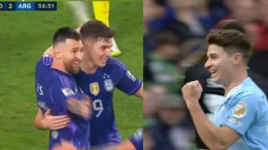 Watch Alvarez's imaginary goal against Brighton in the style of the legend Leo Messi