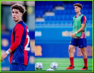 Watch the skills of the new Barcelona talent Lamine Yamal, the player Noah Darwish, who was summoned by Xavi for the El Clásico match against Real Madrid.