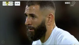 Watch: Karim Benzema, in the strangest shot of his career, scores a global goal, but against his team, Al-Ittihad