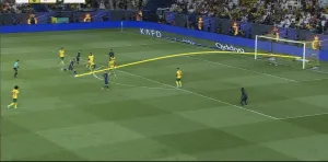 Watch a world-class and legendary goal from Cristiano with a missile shot that tore through the goalkeeper's net