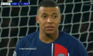 Watch: Mbappé’s amazing biycle kick against Newcastle United in the Champions League