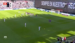 Video: Rayo Vallecano's strange and amazing goal against Barcelona today