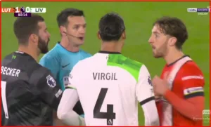 Watch Luton Town's strange and strange goal against Liverpool.