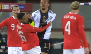 Watch Leroy Sane&#039;s expulsion after a strange shot with Austrian player