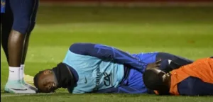 Watch a serious injury to Real Madrid star Camavinga due to Ousmane Dembele and a strange reaction from Mbappe