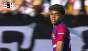 Watch: Lamine Yamal almost scored a legendary goal after an amazing Messi-style skill