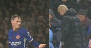 Watch: Young Cole Palmer embarrasses Pep Guardiola and scores a fatal equalizer for Chelsea against Man City.