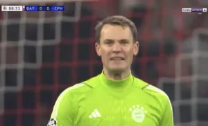 Watch: Manuel Neuer's historic and miraculous save against Bayern Munich in the Champions League today