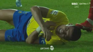 Watch: The moment Cristiano Ronaldo suffered a terrifying injury that forced him to leave the field