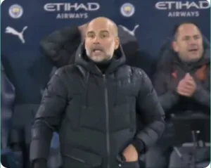 Watch: Guardiola's strange and weird reaction after Tottenham's goal against Manchester City in the final seconds