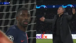 Video: Enrique is in horri.fic shock because of what Ousmane Dembélé did in this shot