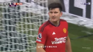 Watch: Harry Maguire's strange shot causes United to lose in a weird way to Newcastle