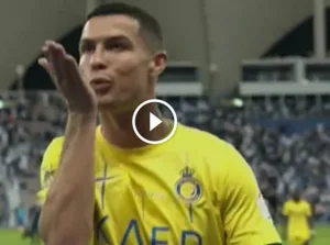 Watch: Cristiano’s shocked reaction after Al Hilal fans chanted “Messi” the moment he left the field