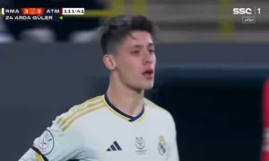 Watch: The moment Arda Guler enters his first derby with Real Madrid against Atletico Madrid