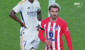 Watch: Griezmann's historic goal against Real Madrid and Ancelotti's reaction in today's Madrid derby in the Spanish Super Cup