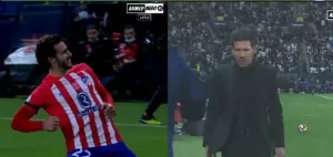 Watch: Atletico Madrid shocks Real Madrid with an early goal and a strange reaction from Diego Simeone