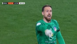Video: A strange shot between Atletico Madrid goalkeeper Jan Oblak and Diego Simeone